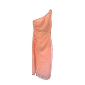 Revolve NBD One Shoulder Ruched Dress Pink-Size XS